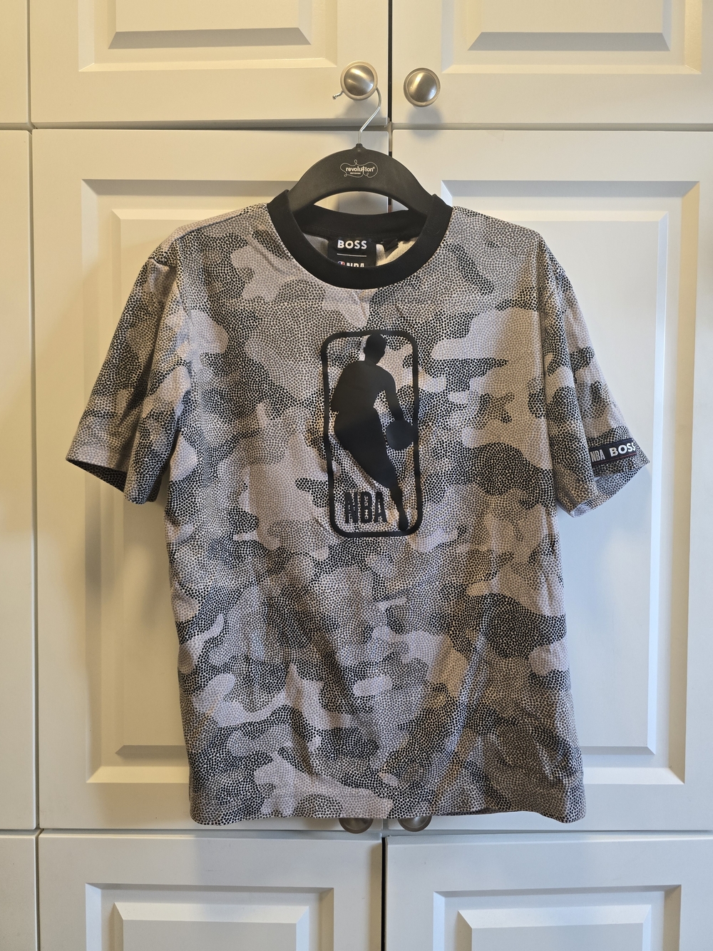 Hugo Boss Camouflage Boss X NBA Men's Jersey T-shirt, US Small Basketball